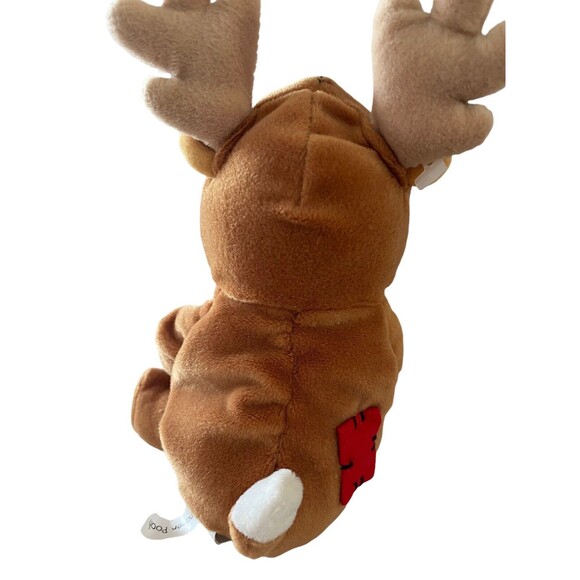 The Disney Store Reindeer Pooh Mini Bean Bag Plush 8” 1999 - Picture 6 of 7